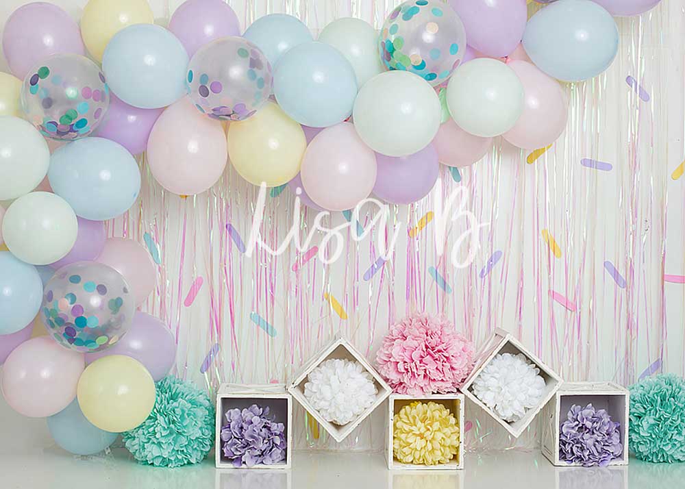 Kate Cake Smash Sprinkles Birthday Children Backdrop for Photography Designed by Lisa B -UK