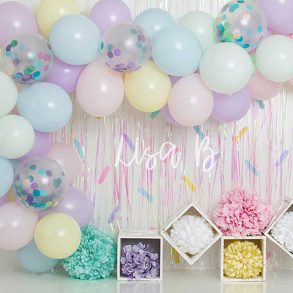 Kate Cake Smash Sprinkles Birthday Children Backdrop for Photography Designed by Lisa B -UK