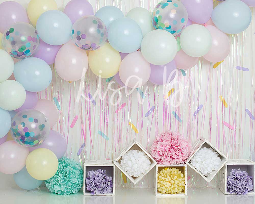 Kate Cake Smash Sprinkles Birthday Children Backdrop for Photography Designed by Lisa B -UK