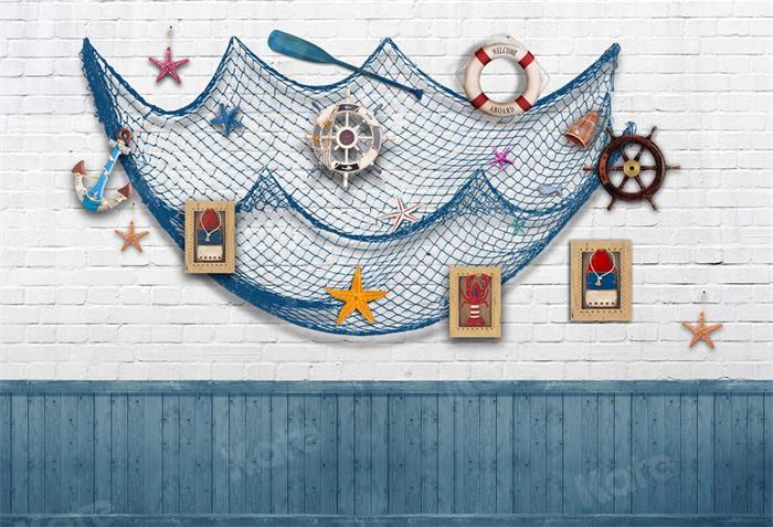 Kate Sailor Ship Children Cake Smash Backdrop for Photography -UK
