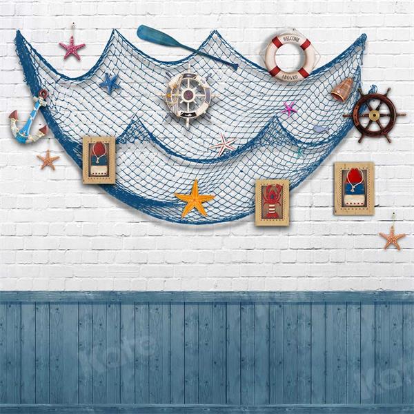 Kate Sailor Ship Children Cake Smash Backdrop for Photography -UK