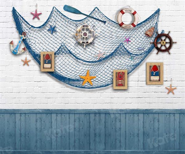 Kate Sailor Ship Children Cake Smash Backdrop for Photography -UK