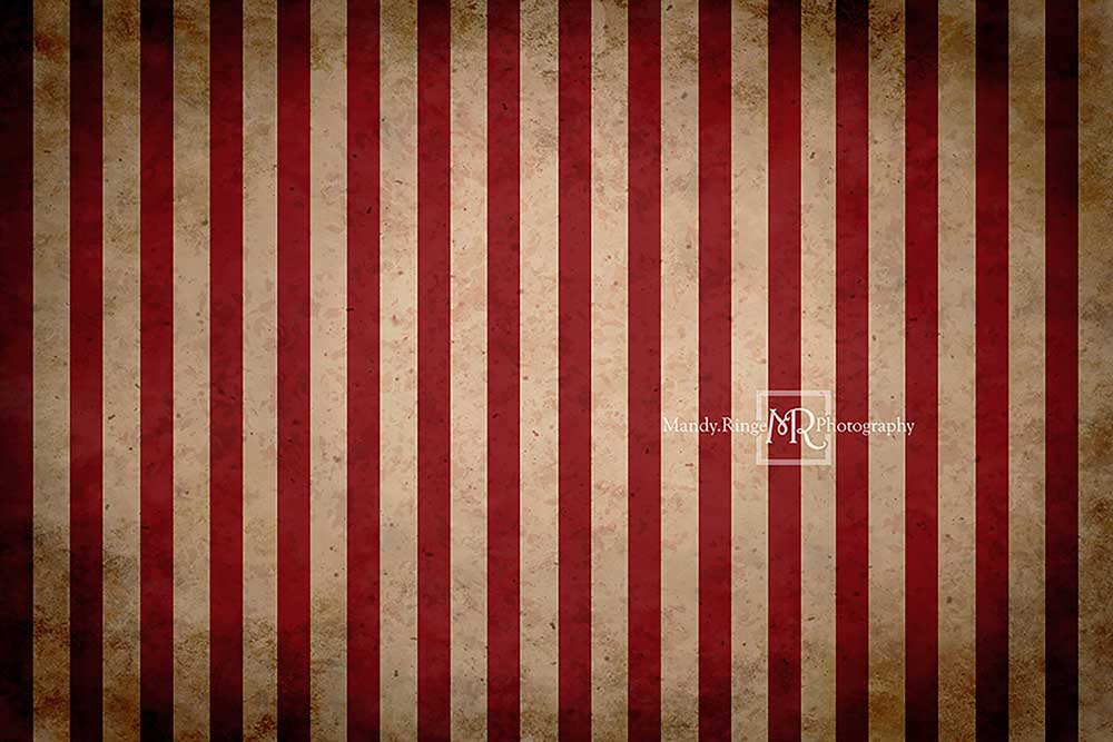 Kate Vintage Circus Stripes Children Backdrop Designed By Mandy Ringe Photography -UK