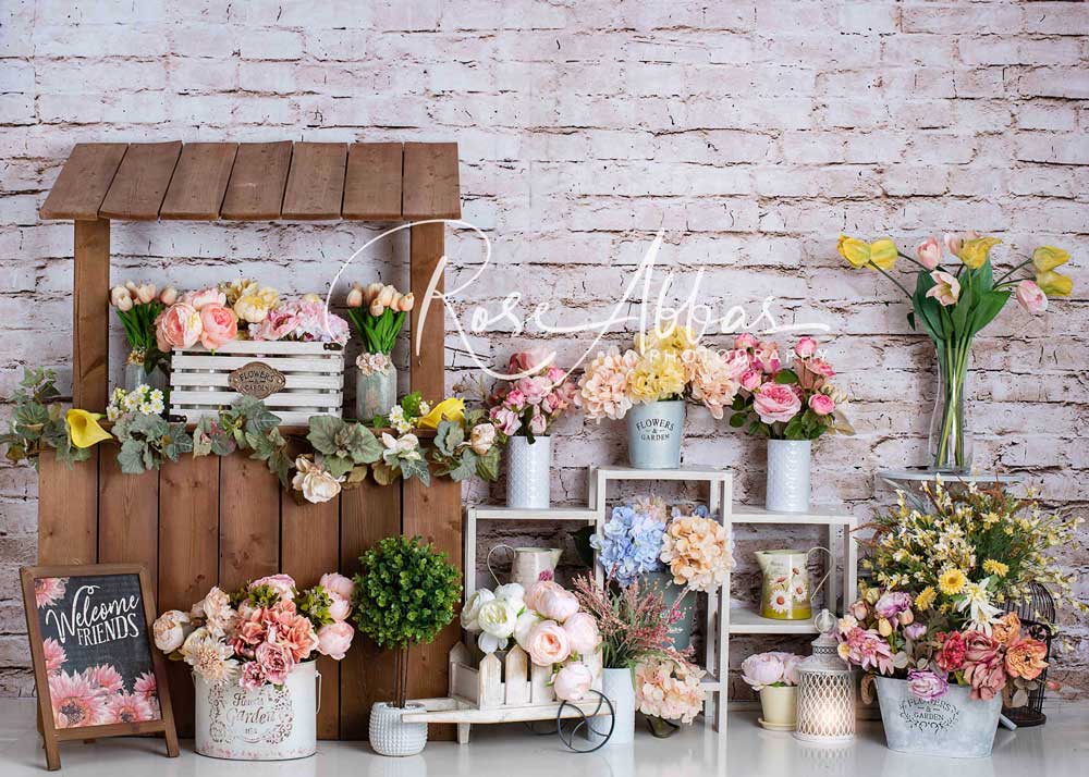Kate Summer Flower Market Backdrop Designed By Rose Abbas -UK