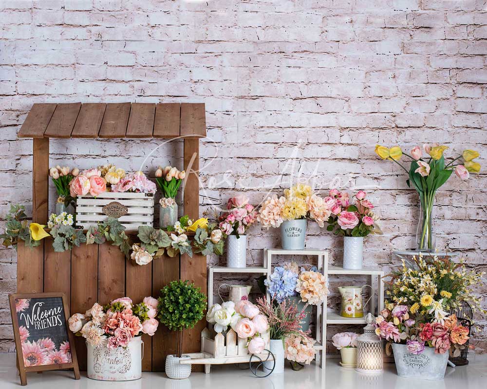 Kate Summer Flower Market Backdrop Designed By Rose Abbas -UK