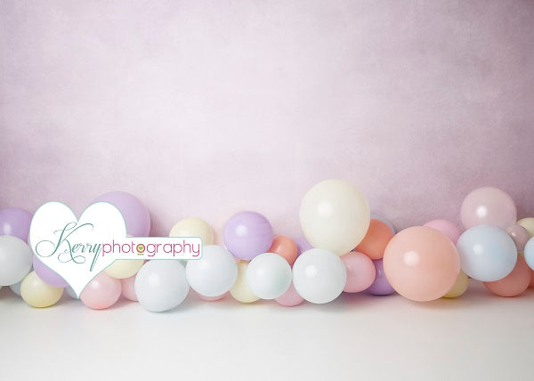 Kate Light Purple Balloons for Children Backdrop for Photography Designed by Kerry Anderson -UK