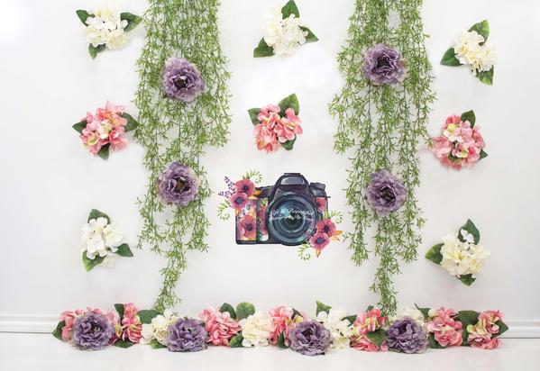 Kate Flower Grass Decoration Backdrop for Photography Designed By Leann West -UK