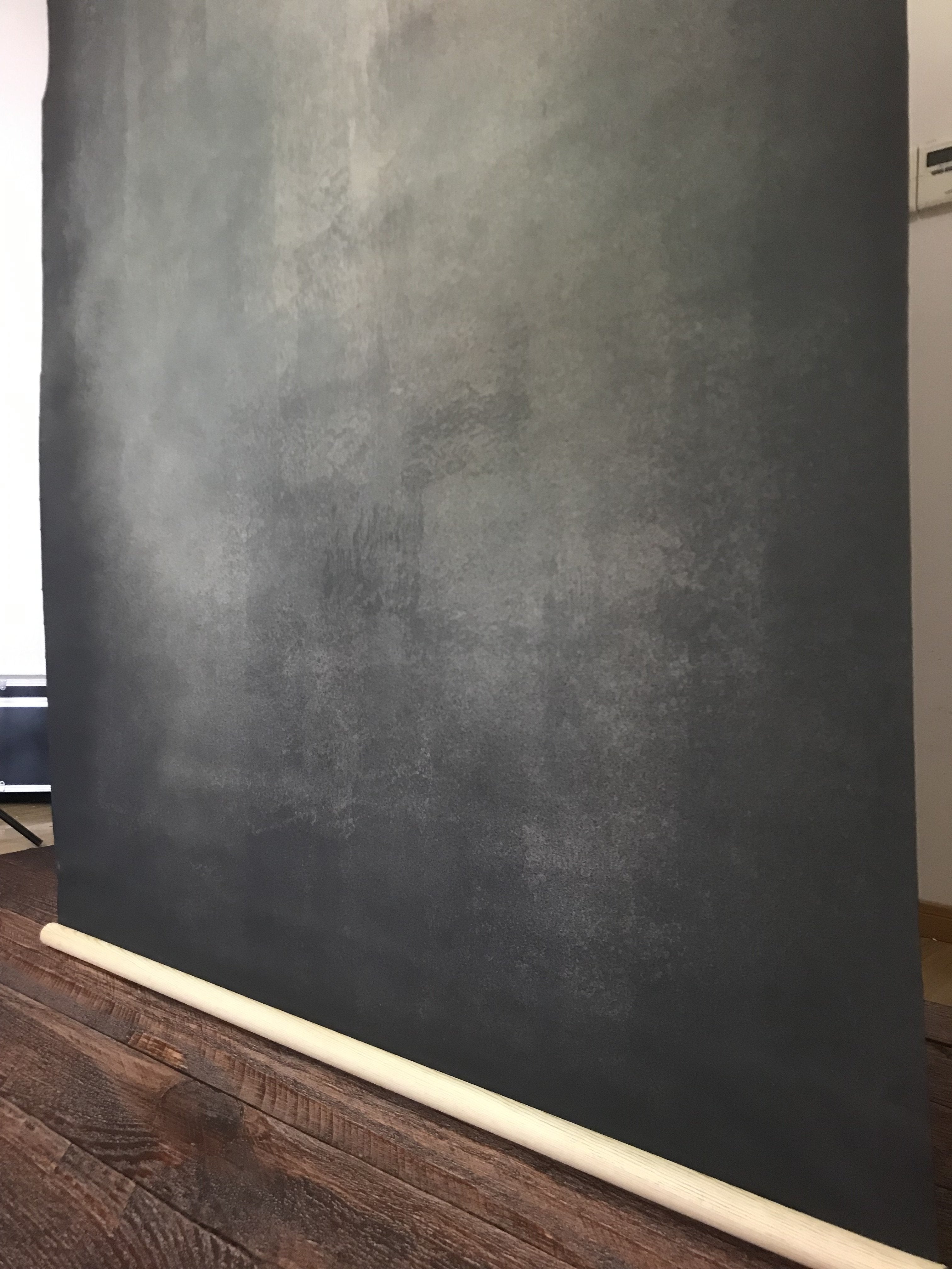 Kate Hand Painted Abstract Texture Dark Green and Black Backdrops -UK