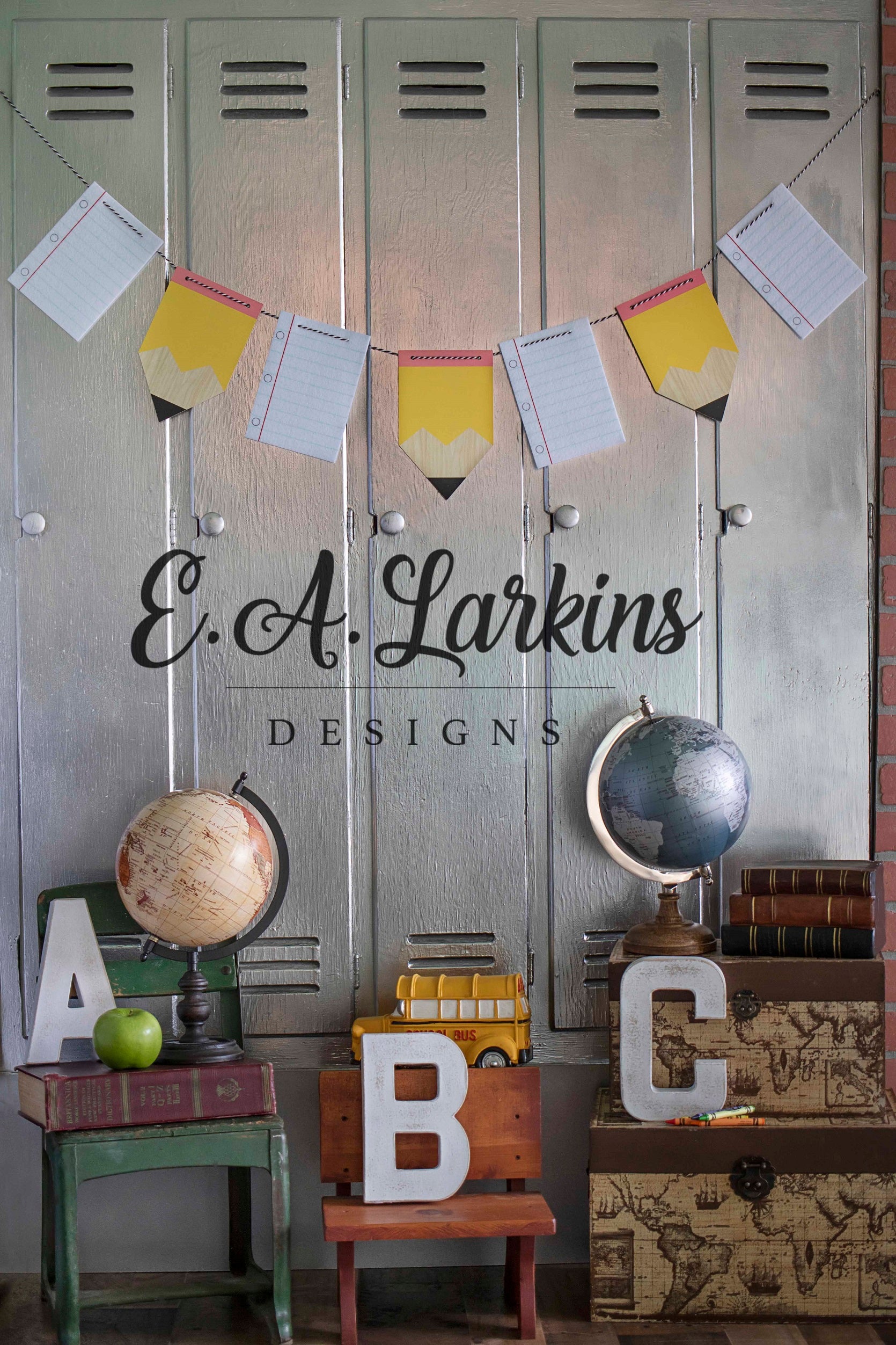 Kate PreSchool Graduation Backdrop for Photography Designed By Erin Larkins -UK