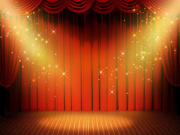 Katebackdrop:Kate Projector Lamp Stage Cutrain Photo Backdrop