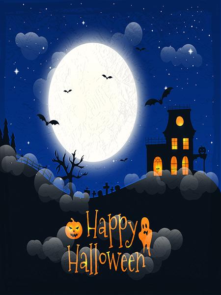 Katebackdrop¡êoKate Brick Wall Pumpkin Heads Backdrop for Halloween Photography