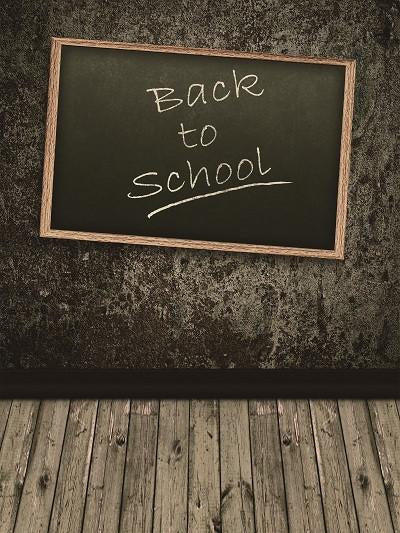 Kate Wood Floor Dark Wall Photography Back to School Backdrop -UK