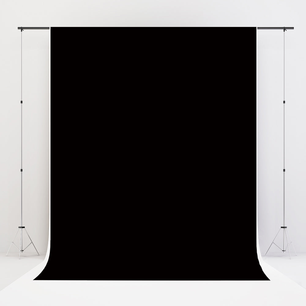Kate Solid Black Photo Portrait Photography Backdrop for Studio(HGCSB) -UK