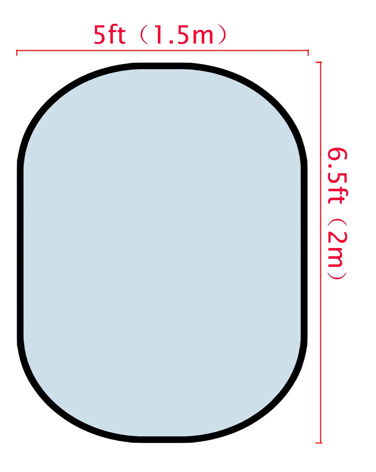 Kate Solid Light Blue/ Solid Light Pink Collapsible Backdrop Photography 5X6.5ft(1.5x2m) -UK