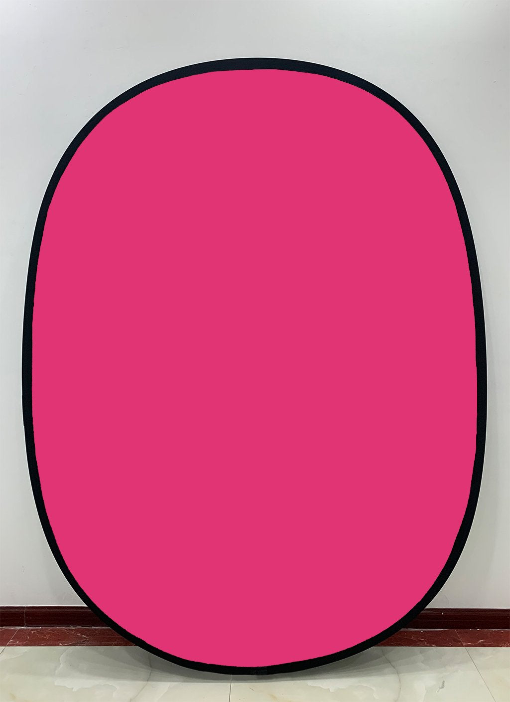 Kate Solid Light Blue/ Solid Rose Red Collapsible Backdrop Photography 5X6.5ft(1.5x2m) -UK