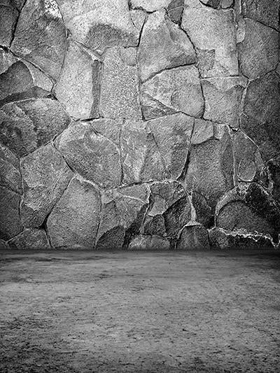 Katebackdrop£ºKate Dark Gray Stone Wall Background Texture Cement Flooring For Photography