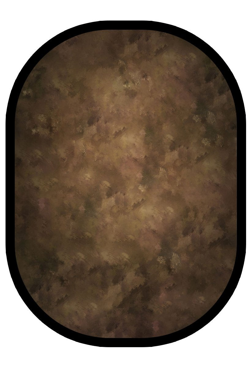 Kate Brown Oil Painting/Blue Texture Collapsible Backdrop Photography 5X6.5ft(1.5x2m) -UK