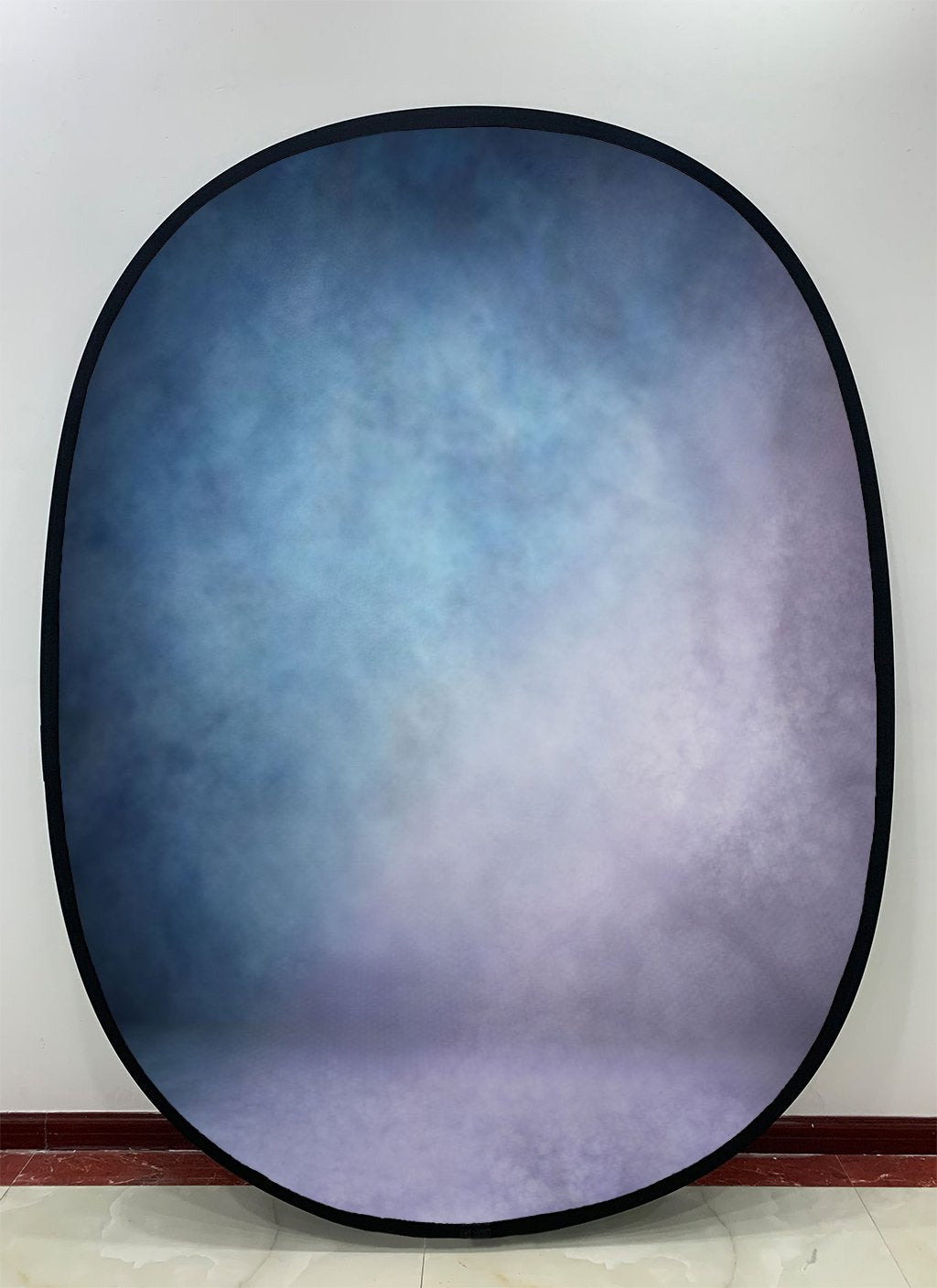 Kate Blue Purple Gradient Abstract Texture/ Dark Blue Green mixed Brown Red Collapsible Backdrop Photography 5X6.5ft(1.5x2m) -UK