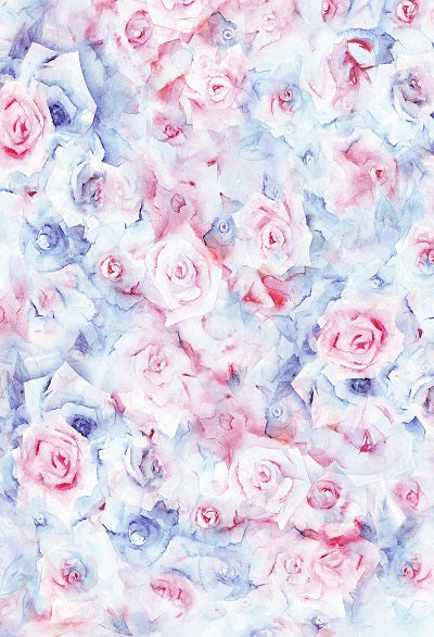 Kate Spring Pink and Blue Flowers Fantasy Backdrop for Photography -UK