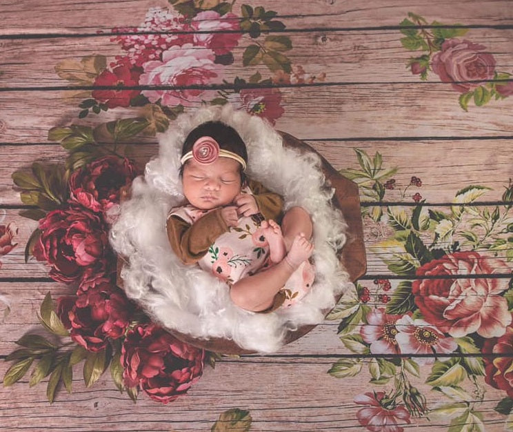 Kate Flowers Wood Backdrop for Photography -UK