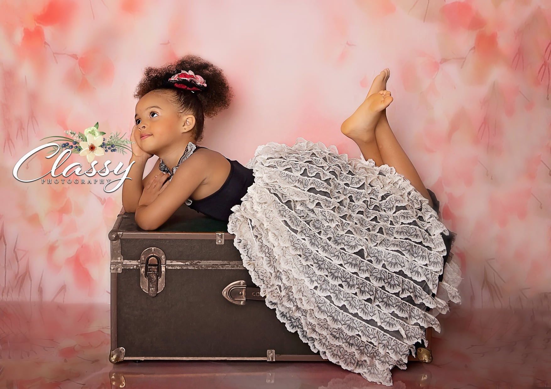 Kate Flowers Backdrop Pink Blossoms Designed by Lisa Granden -UK