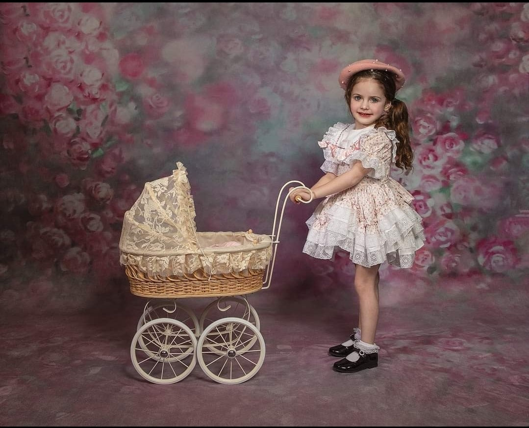 Kate Sweep Pink Florals Backdrop for Photography -UK