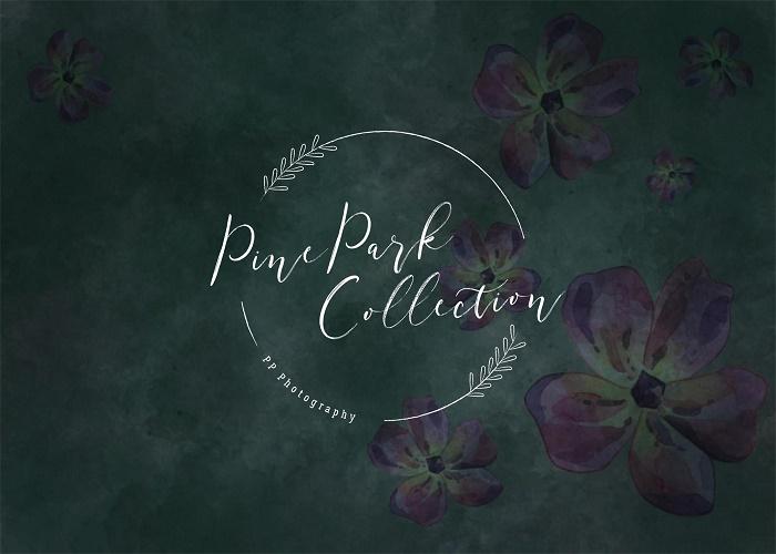 Kate Abstract Origin Dark with Floral Backdrop Designed By Pine Park Collection -UK