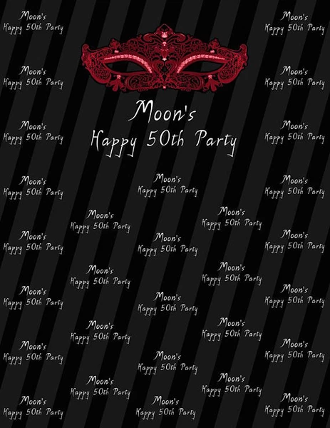 50 Birthday Personalized Backdrops
