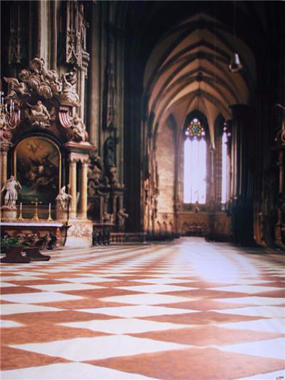 Kate Backdrop Church Corridor Window Sculpture Photography Background for Wedding