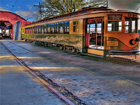 Kate Backdrop Old Road Train Station Tree Sky Background for Photography Photo Studio