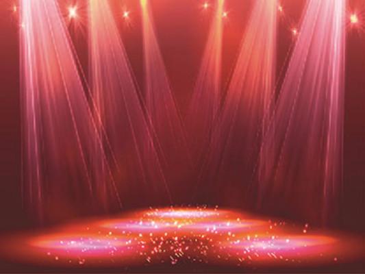 Katebackdrop£ºKate Red Light Stage Background Backdrop for Photo