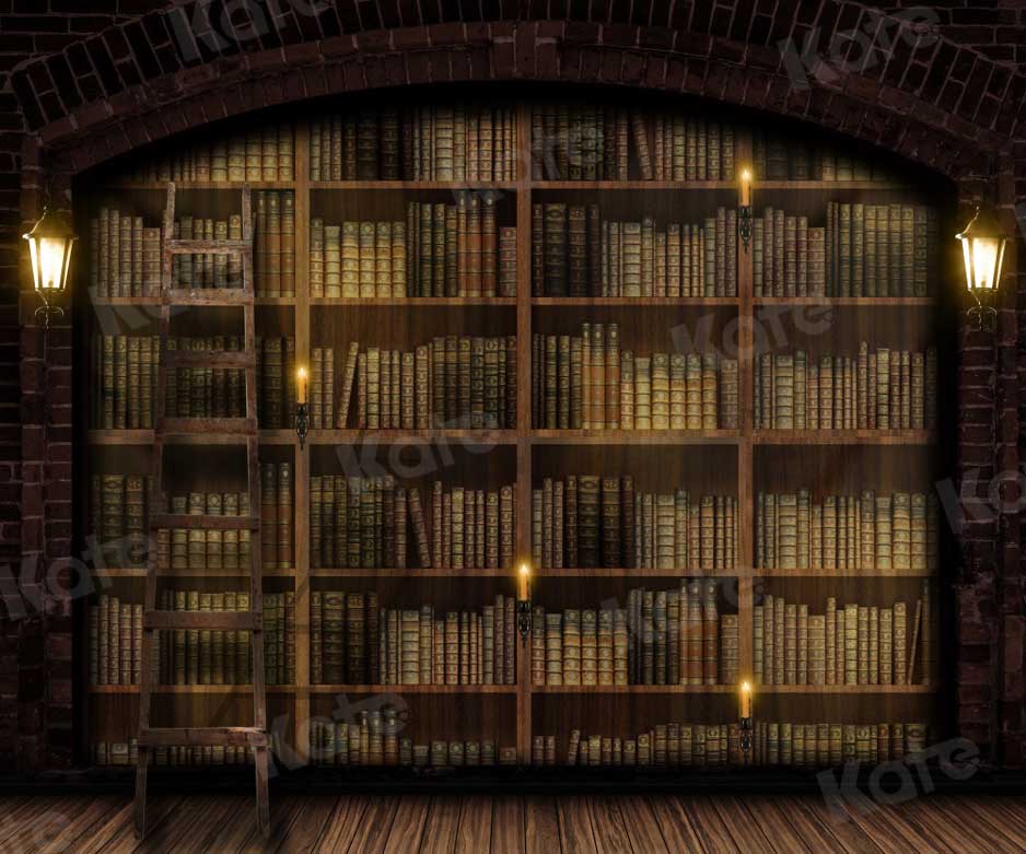 Kate Bookshelf Retro Backdrop for Photography -UK