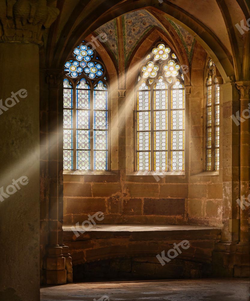 Kate Church Window Sunlight Backdrop Designed by Chain Photography -UK