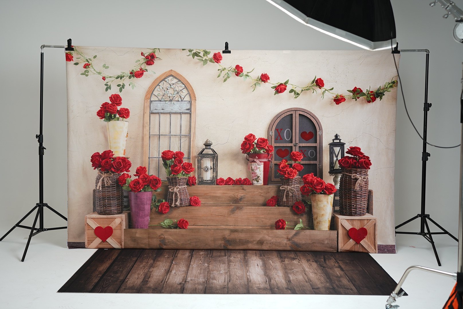 Kate Romantic Valentine's Day Rose Backdrop Designed by Emetselch -UK