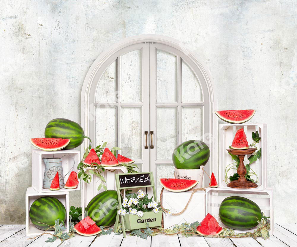 Kate Summer Watermelon Cake Smash Backdrop Designed by Emetselch -UK