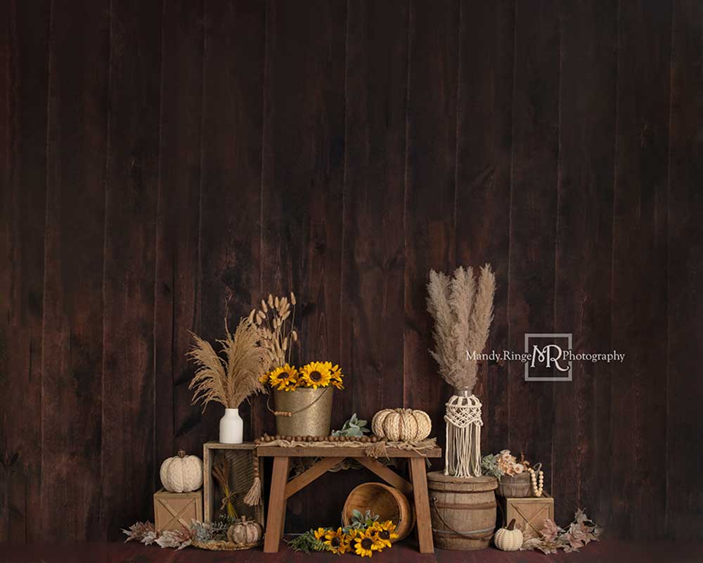 Kate Boho Autumn Sunflowers Backdrop Designed by Mandy Ringe Photography -UK