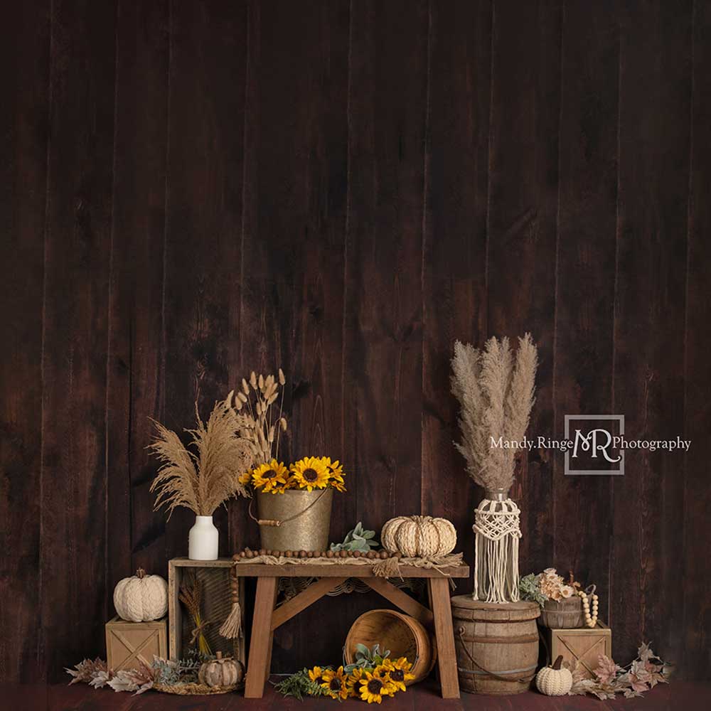 Kate Boho Autumn Sunflowers Backdrop Designed by Mandy Ringe Photography -UK