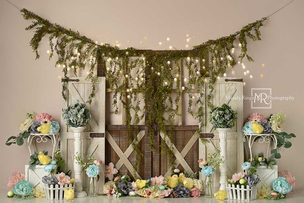 Kate Spring Floral Backdrop Designed by Mandy Ringe Photography