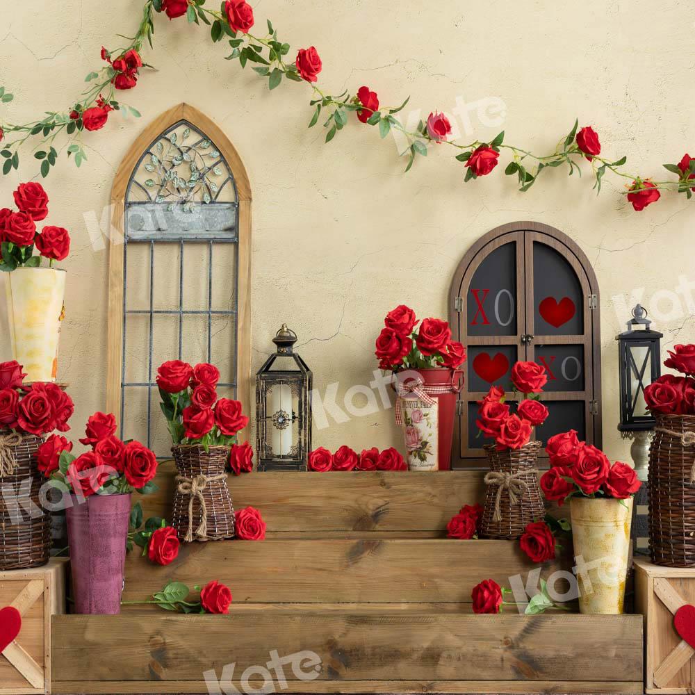 Kate Romantic Valentine's Day Rose Backdrop Designed by Emetselch -UK