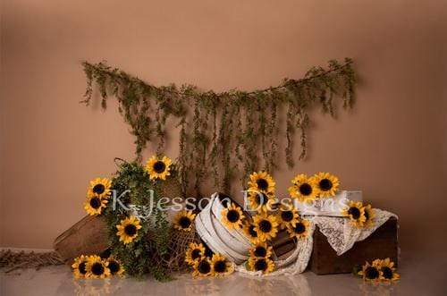 Kate Spring Sunflowers Love Backdrop Designed by Keerstan Jessop -UK