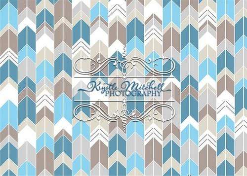 Kate Chevron Seamless Light Color for Boys Backdrop Designed By Krystle Mitchell Photography -UK