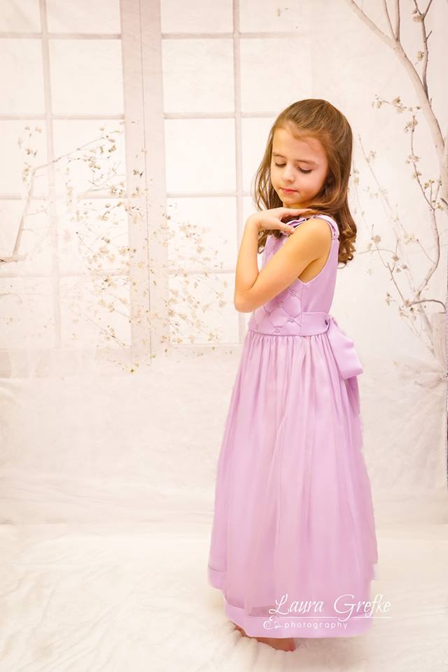 Kate White Windows With Curtains Spring Rattan Backdrop -UK