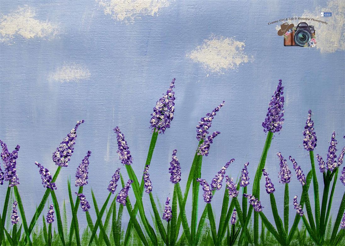Kate Purple Flower Garden Backdrop Designed By Leann West -UK