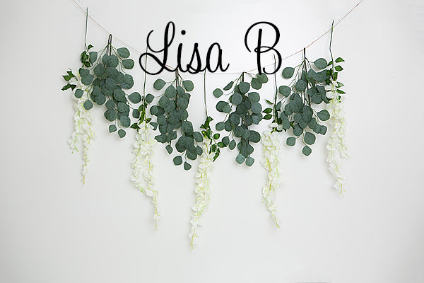 Kate Spring Wisteria Floral Backdrop Designed by Lisa B -UK