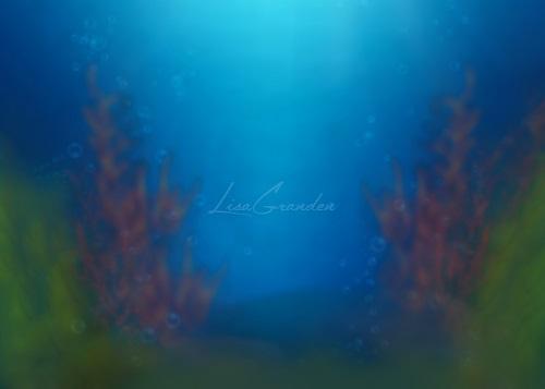 Kate Summer Mermaid Uder the Sea Backdrop Designed by Lisa Granden -UK