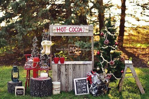 Kate Hot Cocoa Stand Backdrop Designed by Mandy Ringe Photography -UK