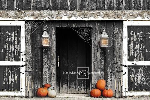 Kate Spooky Halloween Barn Backdrop Designed by Mandy Ringe Photography -UK