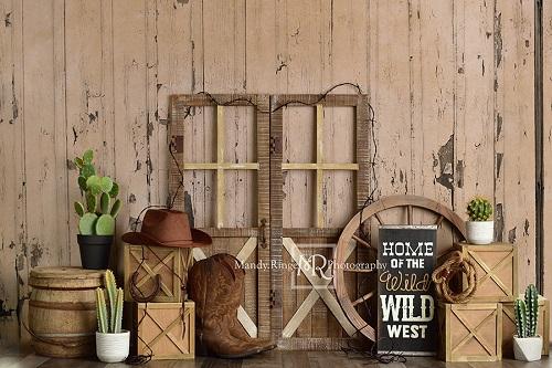 Kate Wild West Birthday Backdrop Designed by Mandy Ringe Photography -UK