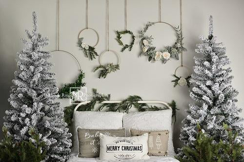 Kate Christmas/Winter Bed Backdrop Designed by Mandy Ringe Photography -UK