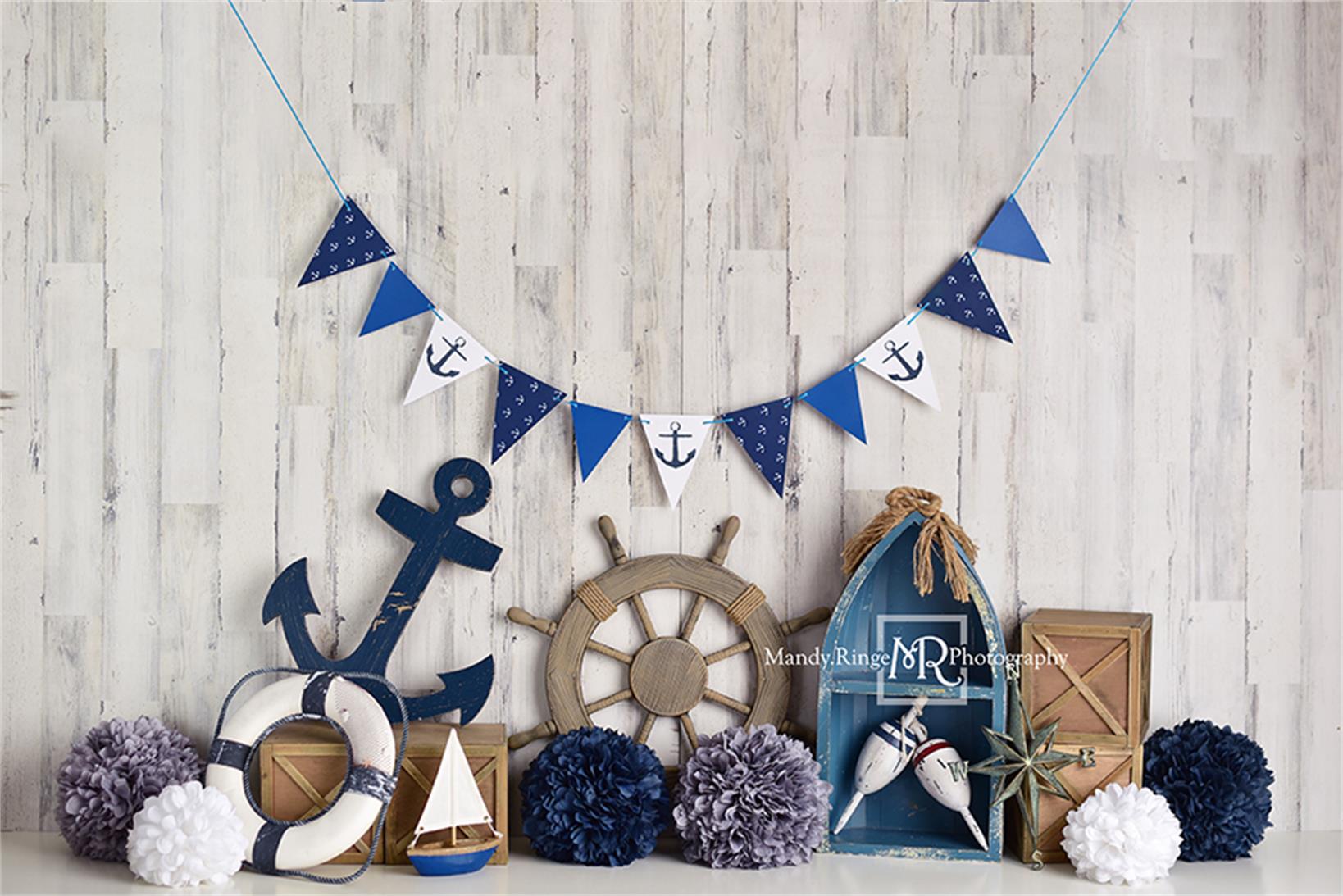 Kate Sailor Boy\Children Nautical Backdrop Designed By Mandy Ringe Photography -UK